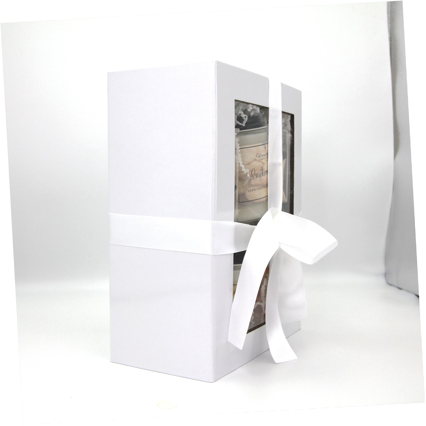 Candle gift box set closed side