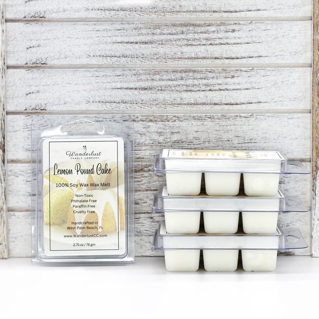 Lemon Pound Cake scented soy wax melts, best soy wax melts
