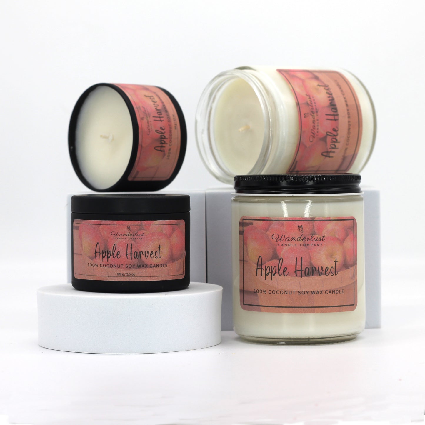 Apple Harvest scented Coconut Soy Candle