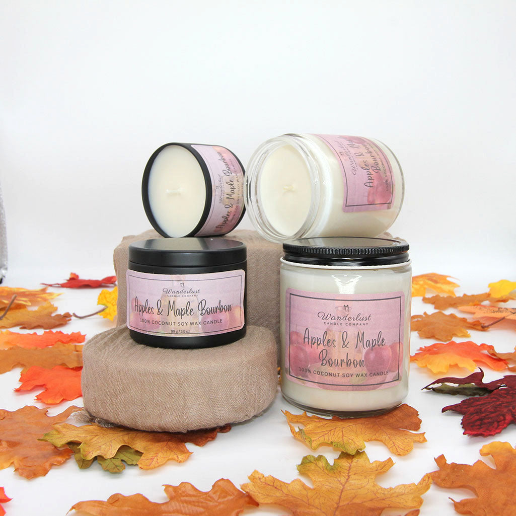 Apples & Maple Bourbon Scented Candle