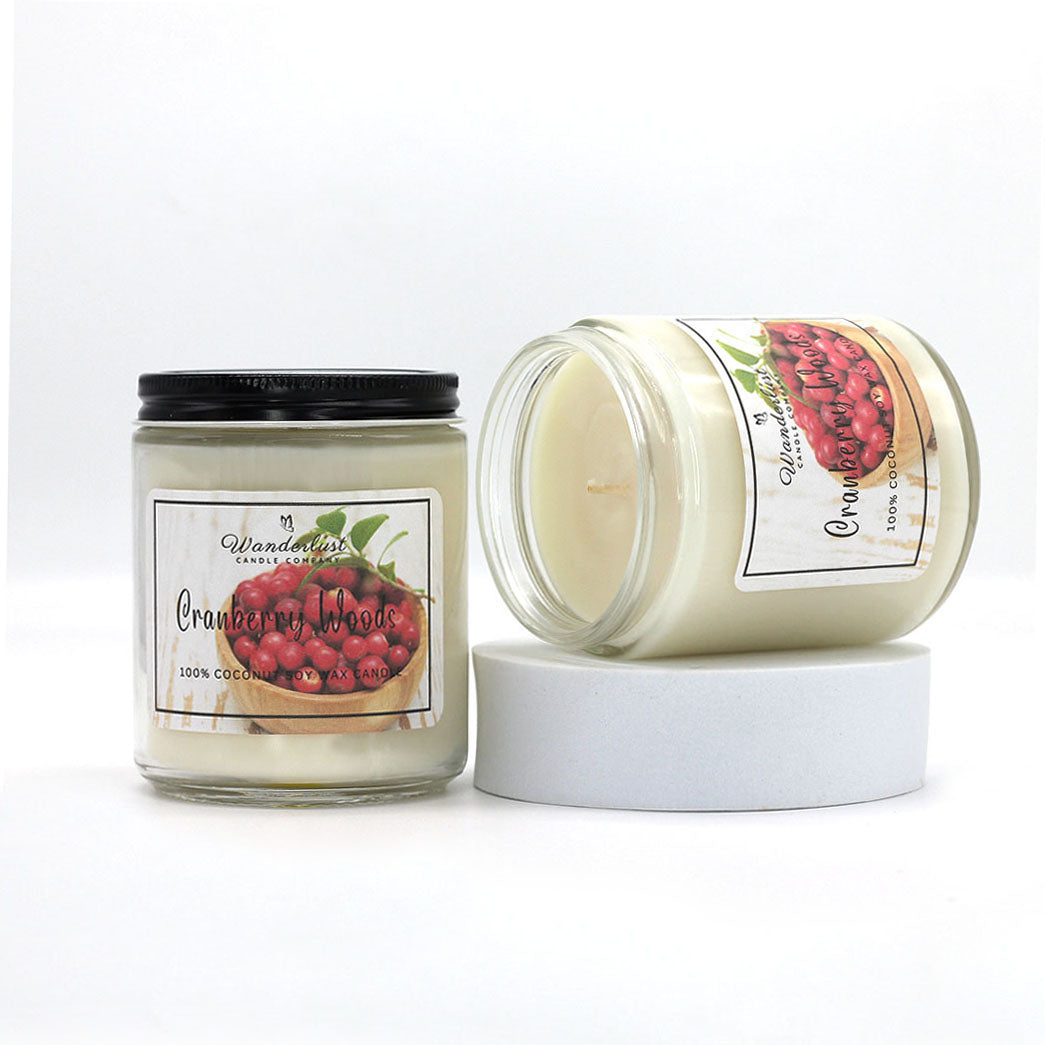 Cranberry Woods Scented Coconut Soy Candle