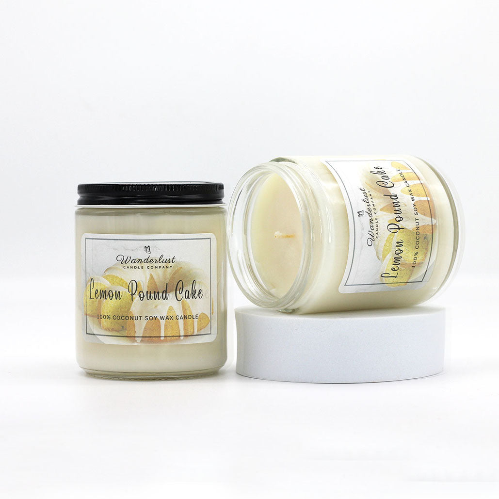 Lemon Pound Cake Scented Coconut Soy Candle