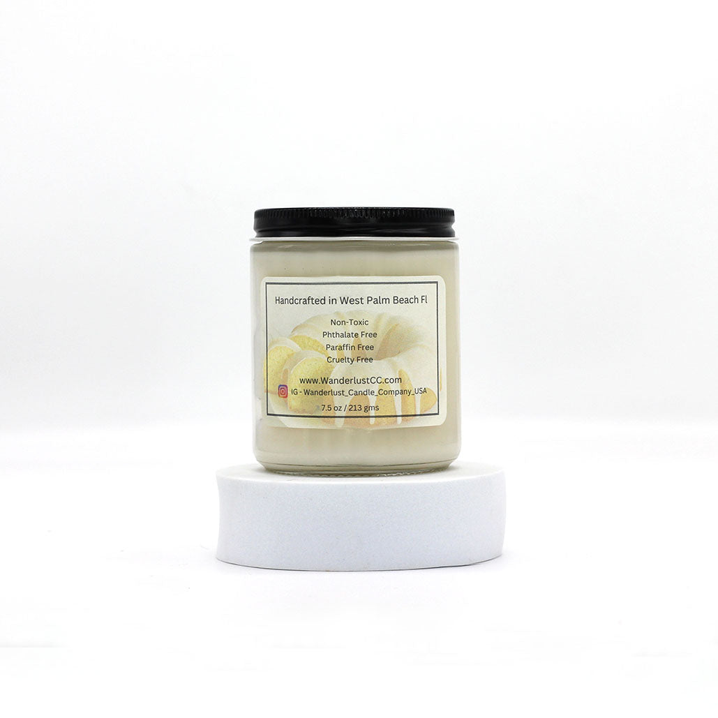 Lemon Pound Cake Scented Coconut Soy Candle