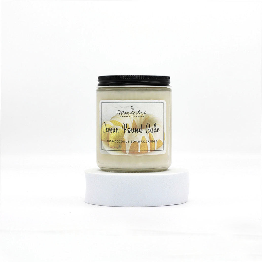 Lemon Pound Cake Scented Coconut Soy Candle