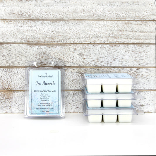 Sea Minerals Scented soy Wax Melt, 100% soy wax melt, front and sides, best soy wax melts