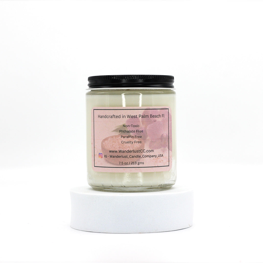 Sea Salt & Orchid Scented Coconut Soy Wax Candle