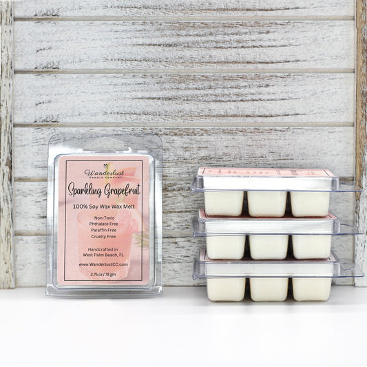 Sparkling Grapefruit Scented Soy Wax Melt