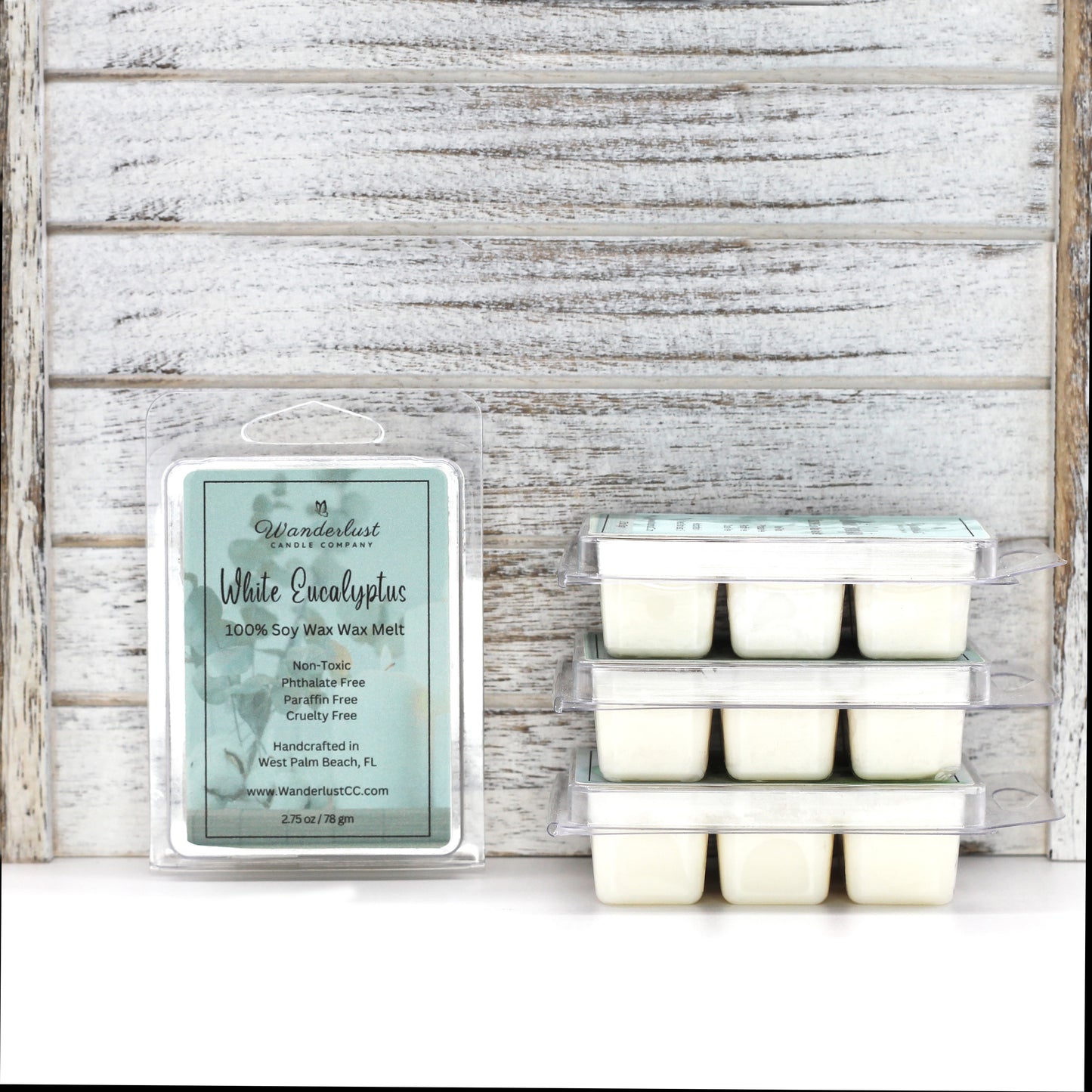 White Eucalyptus Scented Soy Wax Melt